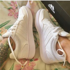 Adidas Hoops 3.0 shoes 9 US Womens white low top brand new